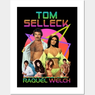 Raquel Welch and Tom selleck Sexy 80s Posters and Art